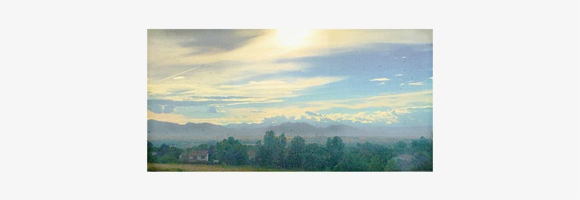 “denver Mountain Sunset” Canvas - Sunset, transparent png #6145515