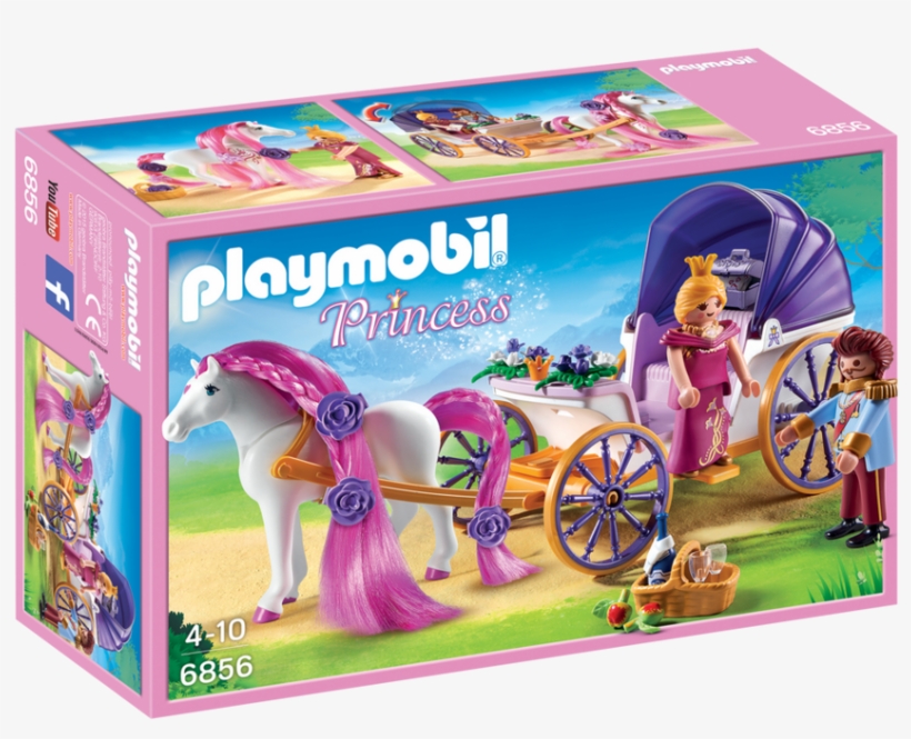 Playmobil Royal Couple With Carriage, transparent png #6146405