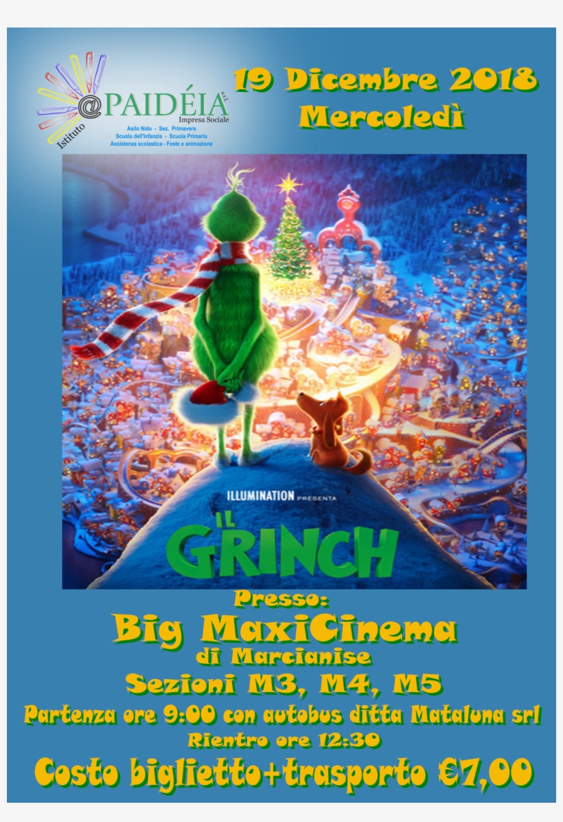 Click To Enlarge Image Volantino Film Grinch, transparent png #6146935