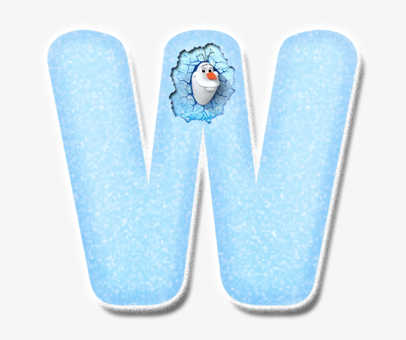 B *✿* Frozen Font, Creative Lettering, Lettering Ideas, - Disney Frozen Muursticker - Olaf De Sneeuwpop - 43, transparent png #6149344