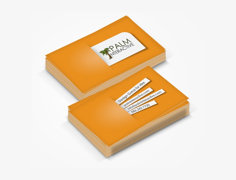 Palm Card Mock Up - Mockup Business Card Png, transparent png #6149646