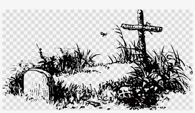 Grave Png Clipart Headstone Clip Art - Drawing Of Grave, transparent png #6149716