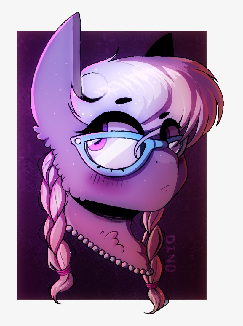 Dino Horse, Braid, Bust, Earth Pony, Female, Filly, - Cartoon, transparent png #6149897