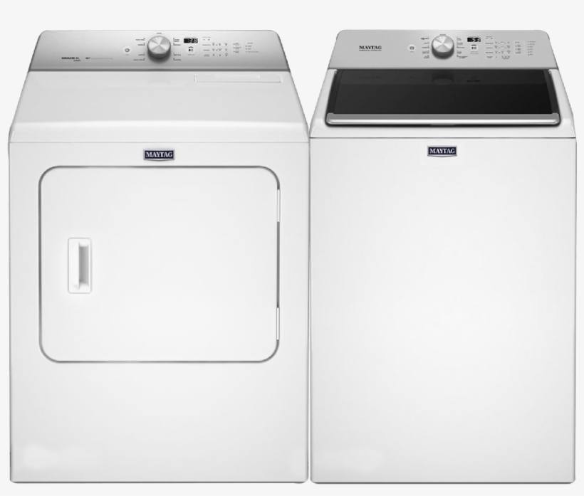 Laundry Pairs Home Kitchen In Sacramento Ca - Maytag 7.0 Cu. Ft. Dryer With Rapid Dry Cycle In White, transparent png #6150552