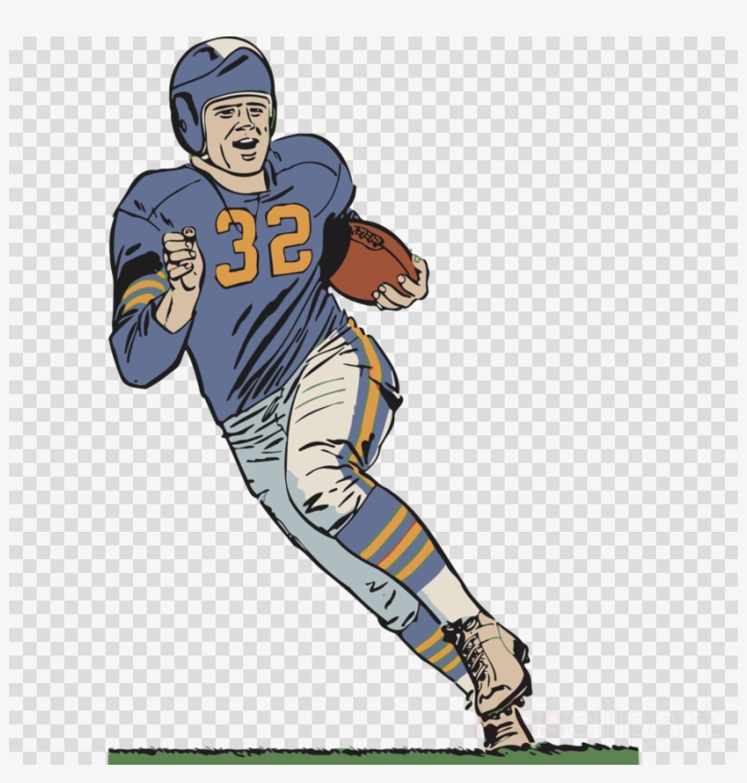 Football Player Transparent Clipart Ball Game Team - Simple Man Transparent Background, transparent png #6150734