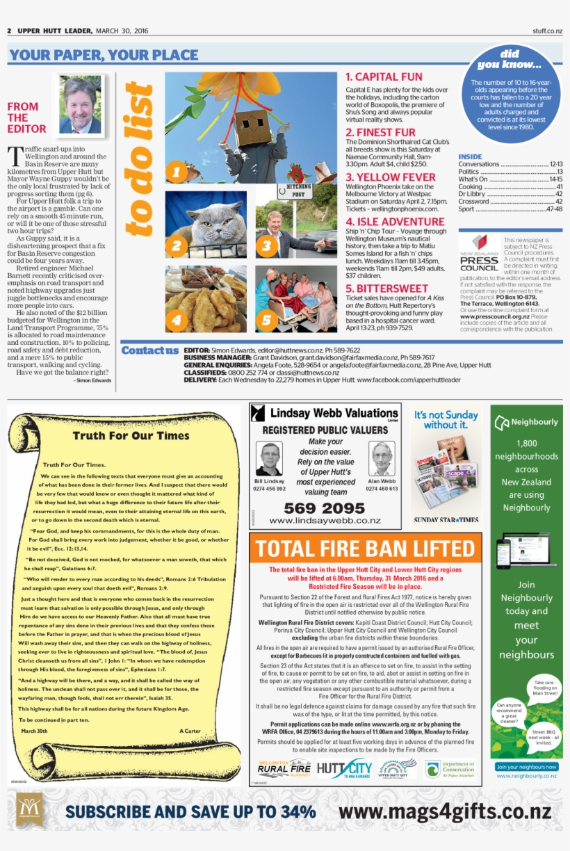 Upper Hutt Leader, transparent png #6151676