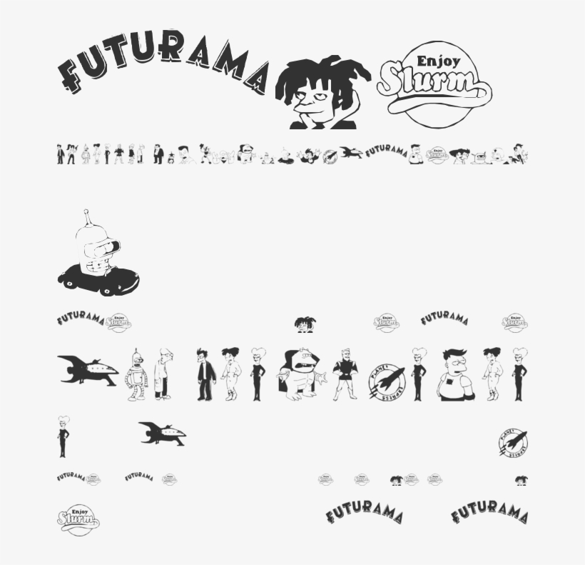 Futurama Dingbats - Amandacooldesigns Futurama Movie Logo Wall Decal Fry, transparent png #6152157