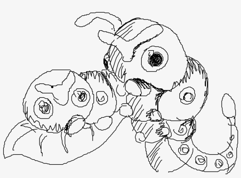 Caterpie - Sketch, transparent png #6152324