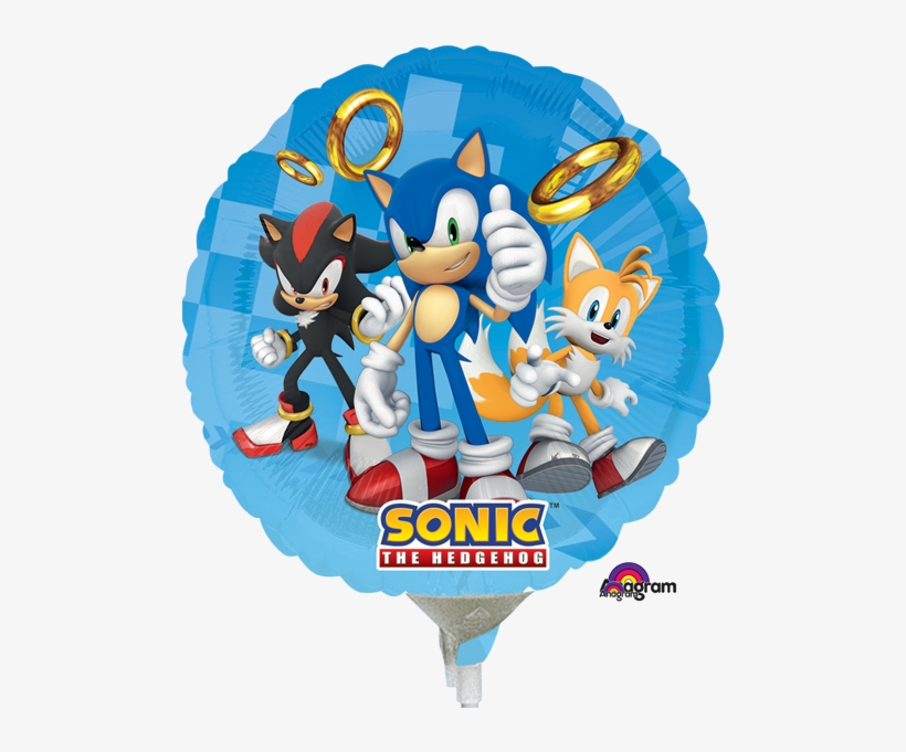Sonic The Hedgehog 9" Foil Balloon - Sonic The Hedgehog Balloon, transparent png #6152956