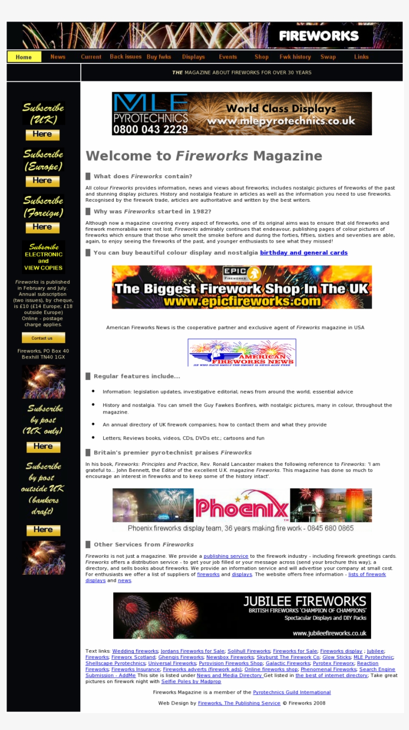 Fireworks Magazine Competitors, Revenue And Employees - Web Page, transparent png #6154631