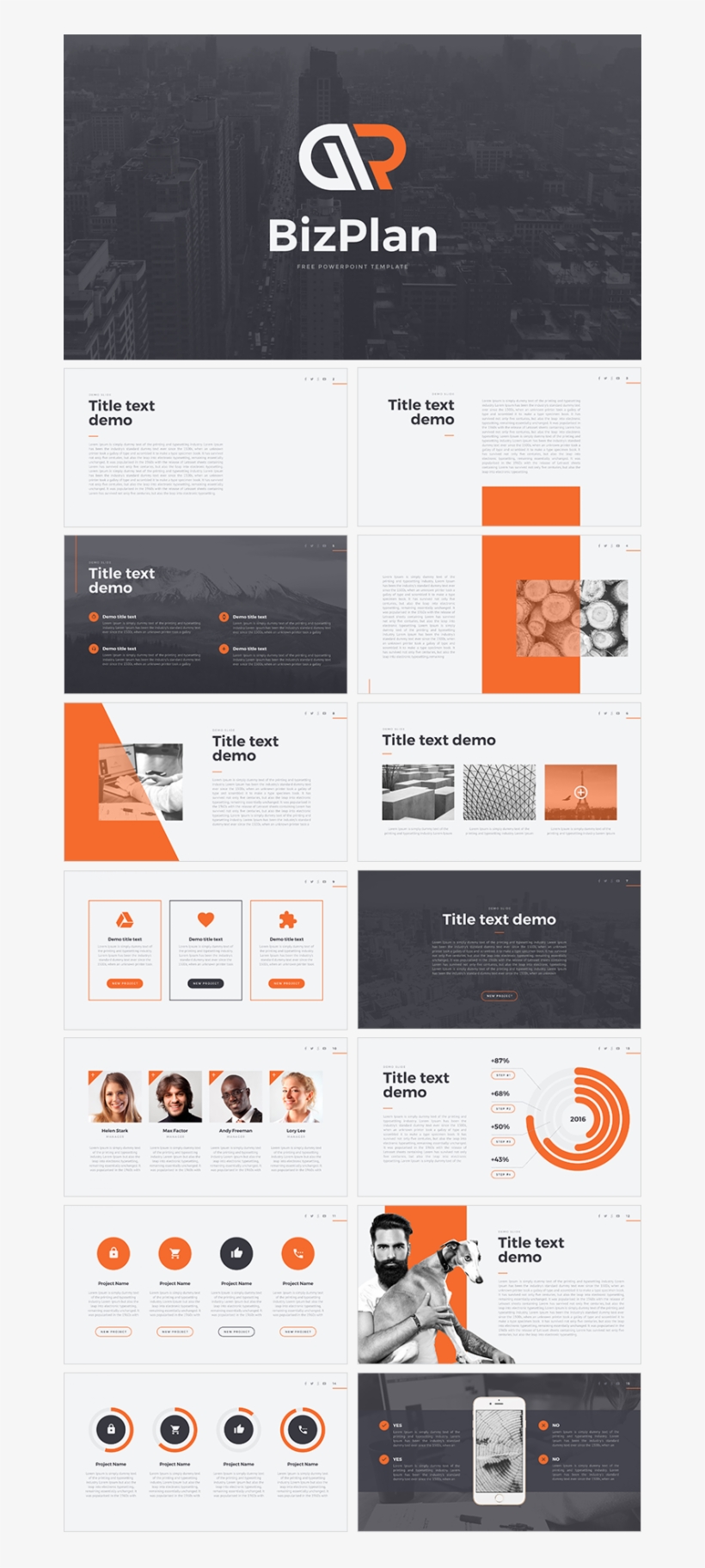 Large Size Of Bizplan Free Powerpoint Template Download - Microsoft Powerpoint, transparent png #6154637