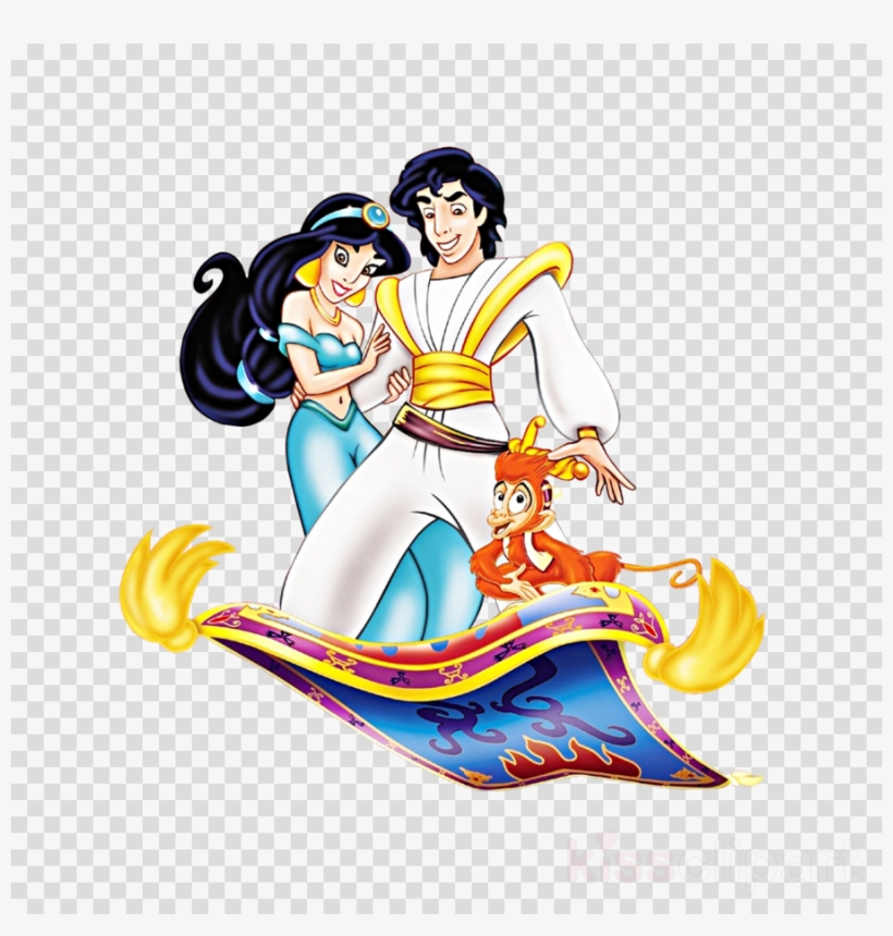 Aladdin The Return Of Jafar Clipart The Magic Carpets - Jasmine Genie Aladdin Png, transparent png #6155056