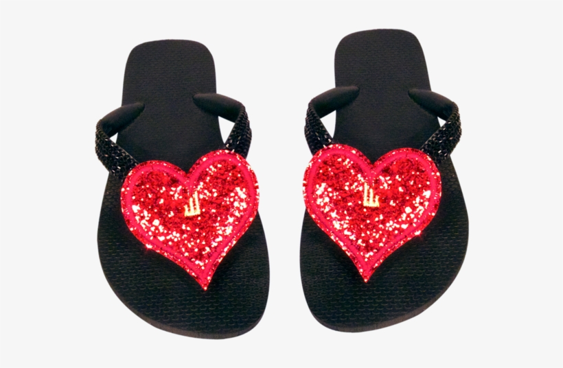 Clip-on Red Sparkle Hearts - Heart, transparent png #6156197