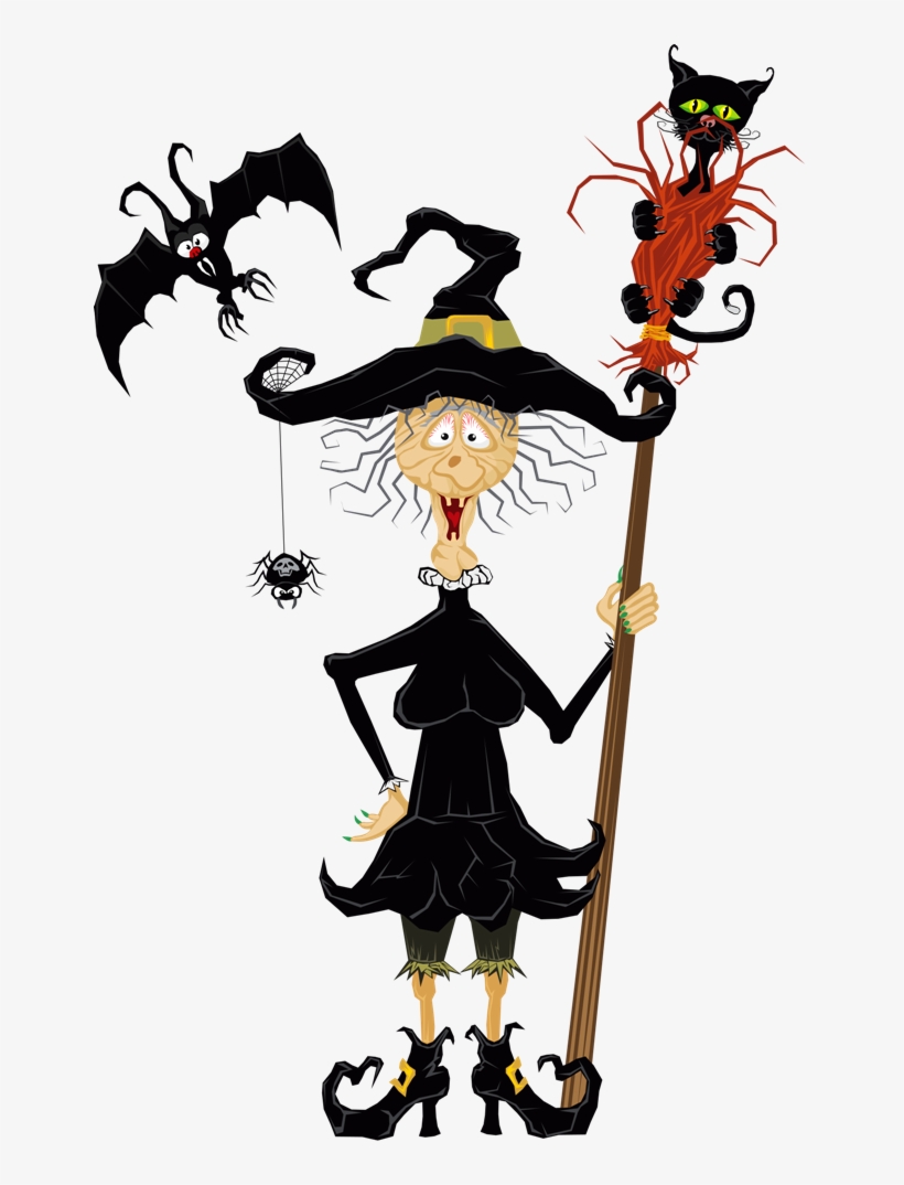 Tubes Halloween Halloween Cards, Holidays Halloween, - Halloween Funny Witch Clip Art, transparent png #6157048