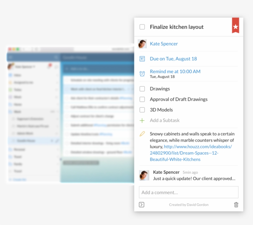73101 - Wunderlist, transparent png #6158275