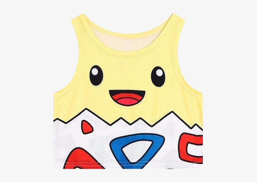 Women's Togepi Crop Top - Pokemon Tank Top, transparent png #6158409