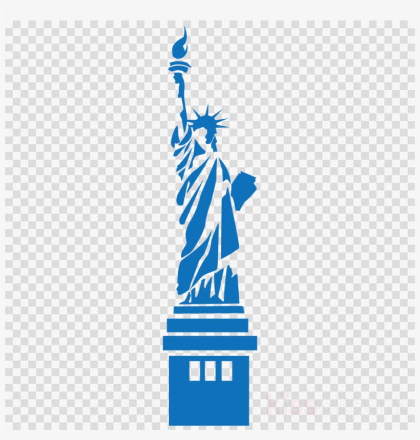 Statue Of Liberty Silhouette Png Clipart Statue Of - Statue De La Liberté Dessin Couleur, transparent png #6160207