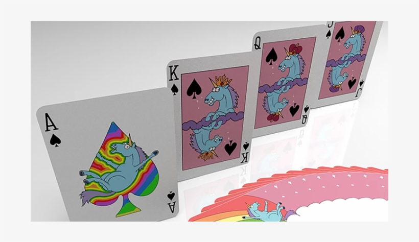 Playing Cards By Handlordz - Rainbow Unicorn Fun Time Playing Cards By Handlordz, transparent png #6160496