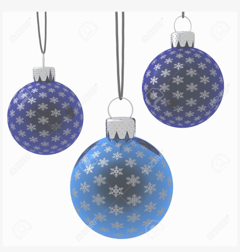 Navidad41 - Blue Christmas Balls Hanging, transparent png #6161690