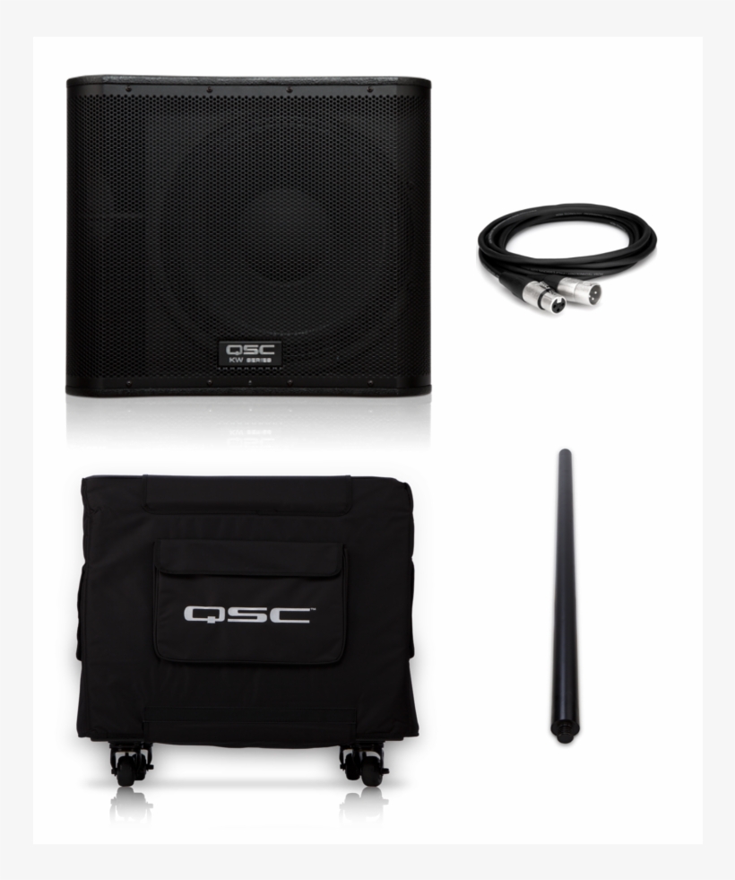 Qsc Kw181 1000 Watt 18 Inch Powered Subwoofer, transparent png #6162317