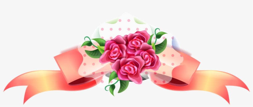 Cartoon Hand Painted Rose Bow, transparent png #6163954