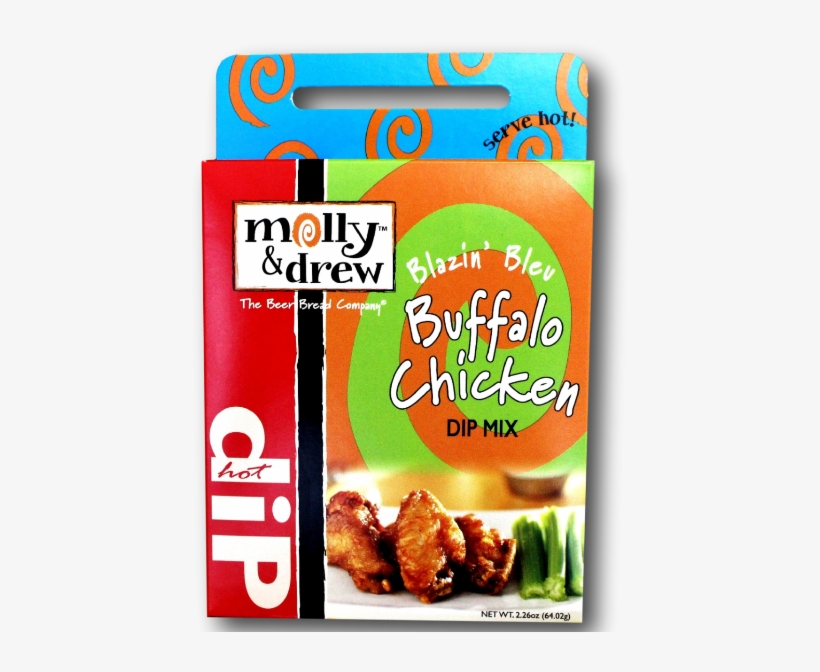 Blazin' Bleu Buffalo Chicken Dip Mix Hot Wings Drenched - Molly & Drew Blazin’ Bleu Buffalo Chicken Hot Dip, transparent png #6164307