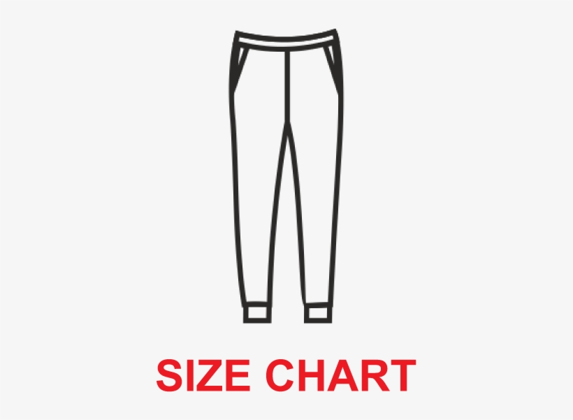 Track Pants - Half Pant Size Chart, transparent png #6164369