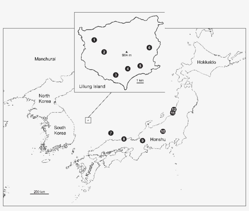 Populations Of Dystaenia Takesimana And D - Dystaenia Takesimana, transparent png #6165190