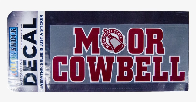 Moor Cowbell With A Cowbell In The O Auto Decal - Decal, transparent png #6166579