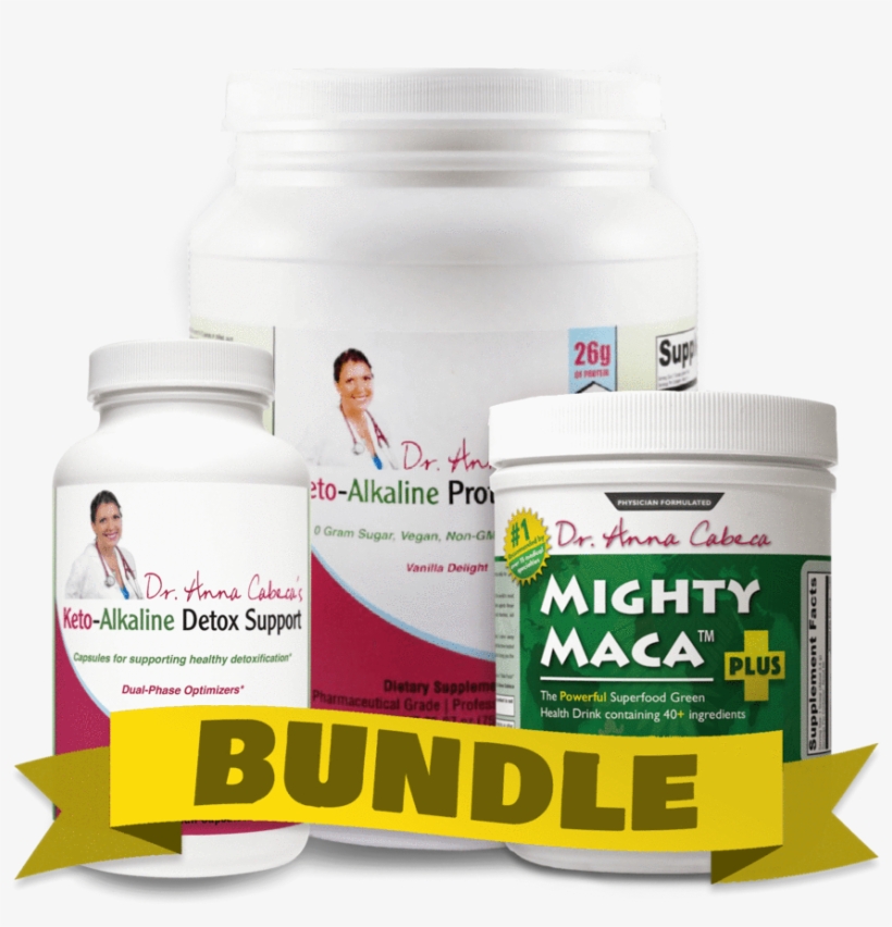 Detox Bundle - Cabeca Health Mighty Maca Greens 2.0 - Delicious, All-natural,, transparent png #6167306