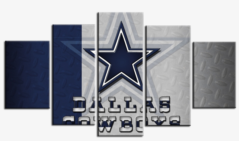 Dallas Cowboys Football Wall Art On Canvas - Dallas Cowboys Framed Canvas, transparent png #6167898