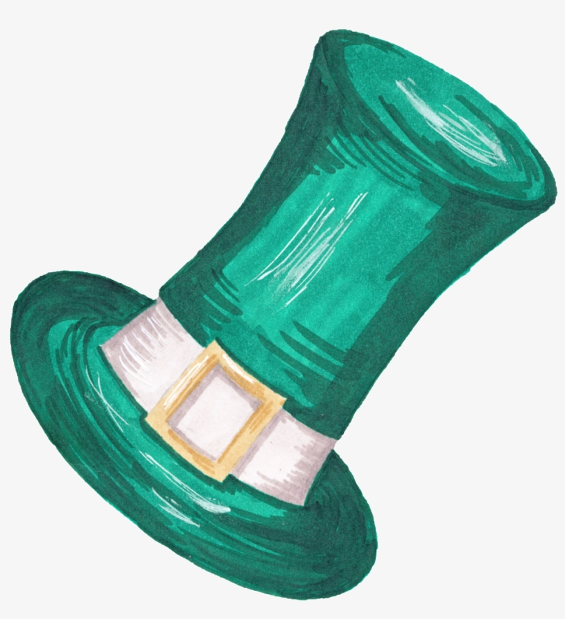 Green Top Hat Transparent Decorative - Green, transparent png #6167971