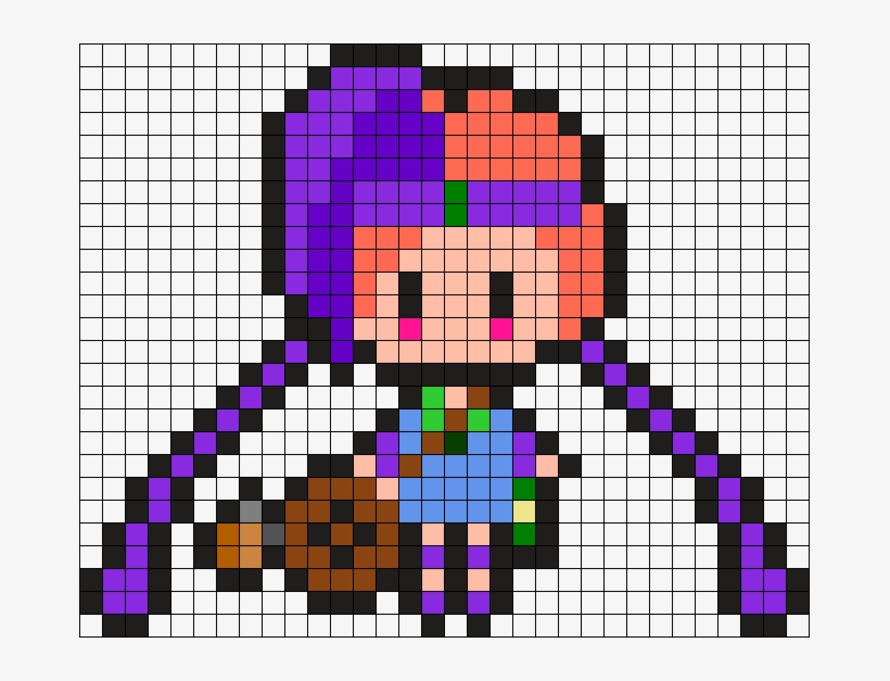 Mafia Jinx Perler Bead Pattern / Bead Sprite - League Of Legends Ahri Pixel Art Minecraft, transparent png #6169189