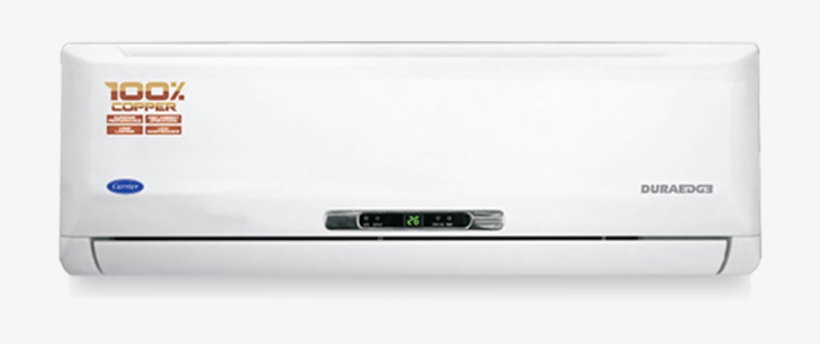 Carrier Duraedge Split Ac (1 Ton, 3 Star Rating, White,, transparent png #6171785