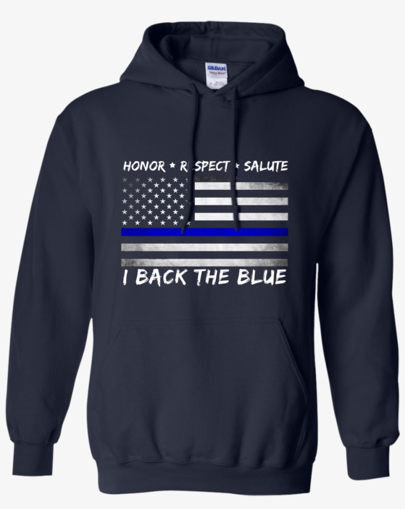 Back The Blue -thin Blue Line Hoodie For Men And Women - Tap Dancer Sweatshirt, transparent png #6173018