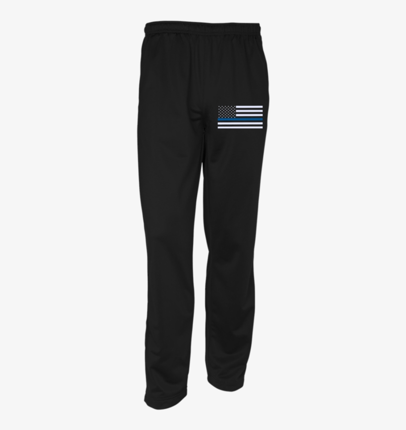 Men's Thin Blue Line Flag Sport Tek Warm Up Track Pants - Tuta Pyrex, transparent png #6173144