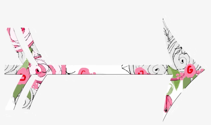 Arrow Clipart Shabby Chic Clipart Black And White Library - Spoonflower, Inc., transparent png #6173709