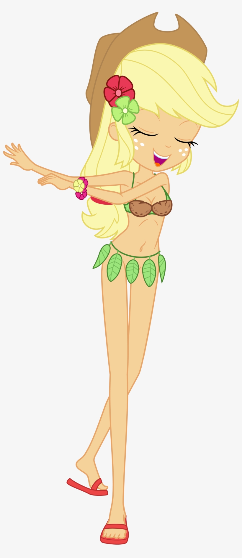 Discorded, Belly Button, Bra, Clothes, Coconut, Coconut - Applejack Equestria Girls Foot, transparent png #6174479
