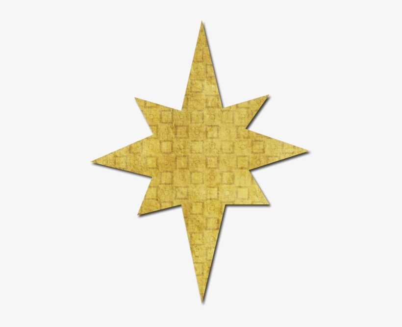 Freebie Star For Christmas Christmas Tree Star Png - Maple Leaf, transparent png #6175854