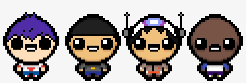 Gorillaz - Binding Of Isaac Rebirth Personnage, transparent png #6176443