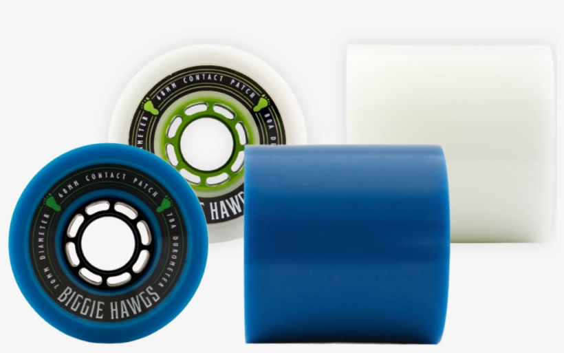 Biggie - Hawgs Wheels Biggie White Skateboard Wheels - 70mm, transparent png #6176675