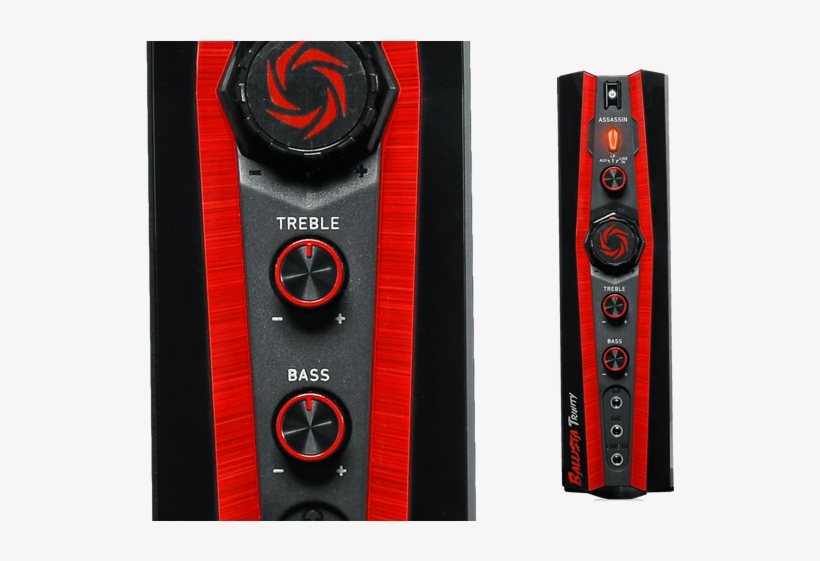 The Control Box Has 1 Rca And 2 Aux Inputs, Making - Avermedia Ballista Trinity Gaming Speakers, 2.1 Sound, transparent png #6177069