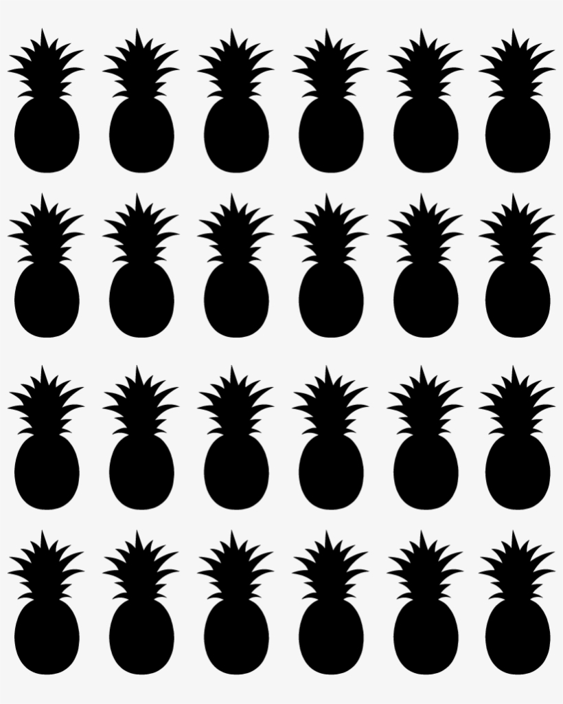 Monocolour Pineapples Wall Sticker - Kids Frock Patterns, transparent png #6177284