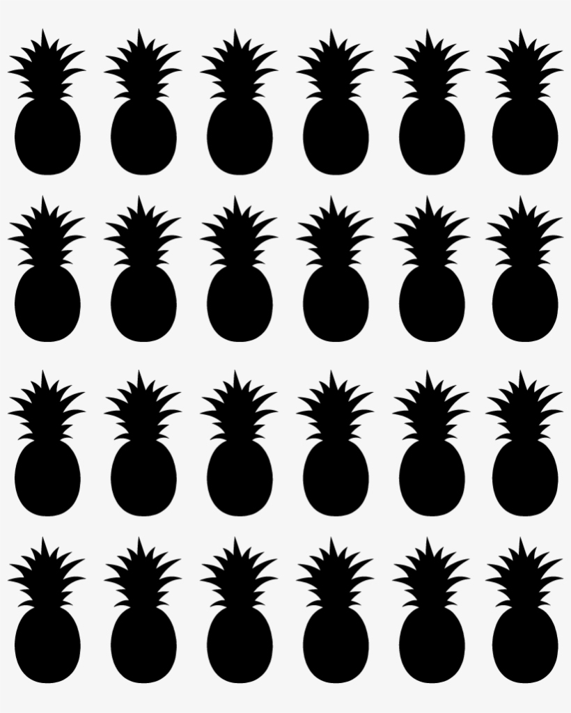 Monocolour Pineapples Wall Sticker - Kids Frock Patterns, transparent png #6177284