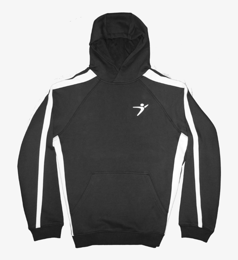 Our Striped Pullover Hoodie In Our Black/white Version - Sweatshirt, transparent png #6177577