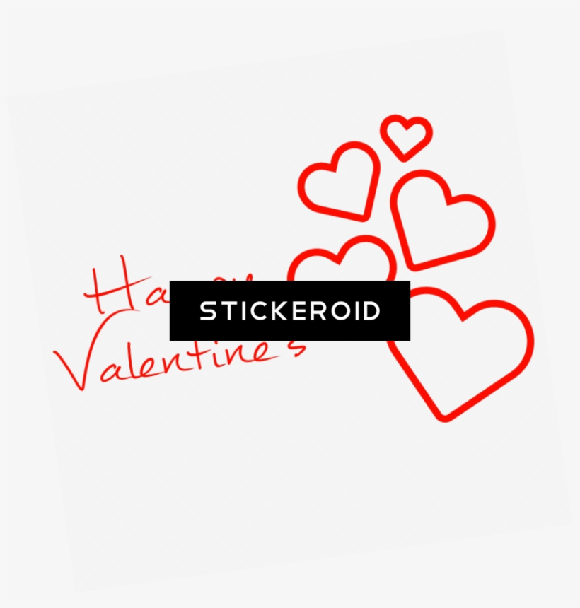 Happy Valentine's Hearts Falling - Carmine, transparent png #6178887