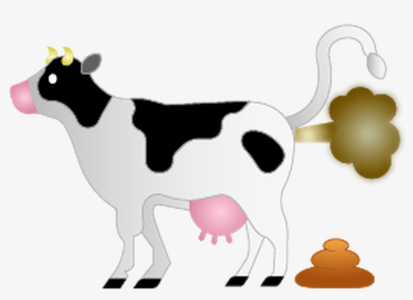 There's A Cow Farting Methane Emoji For That - Cow Wastes Clipart, transparent png #6179384