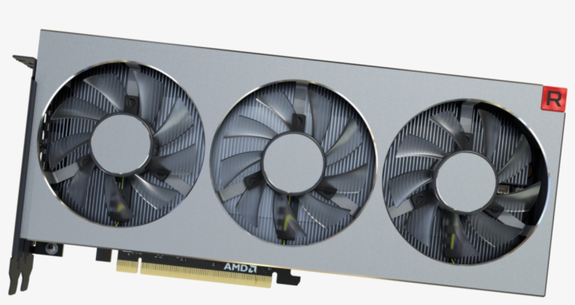 When Compared Directly With The Rx Vega 64, Amd Said - Video Card, transparent png #6179659