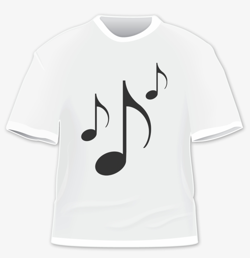White Music Notes - White And Black Slayer T Shirt, transparent png #6181372