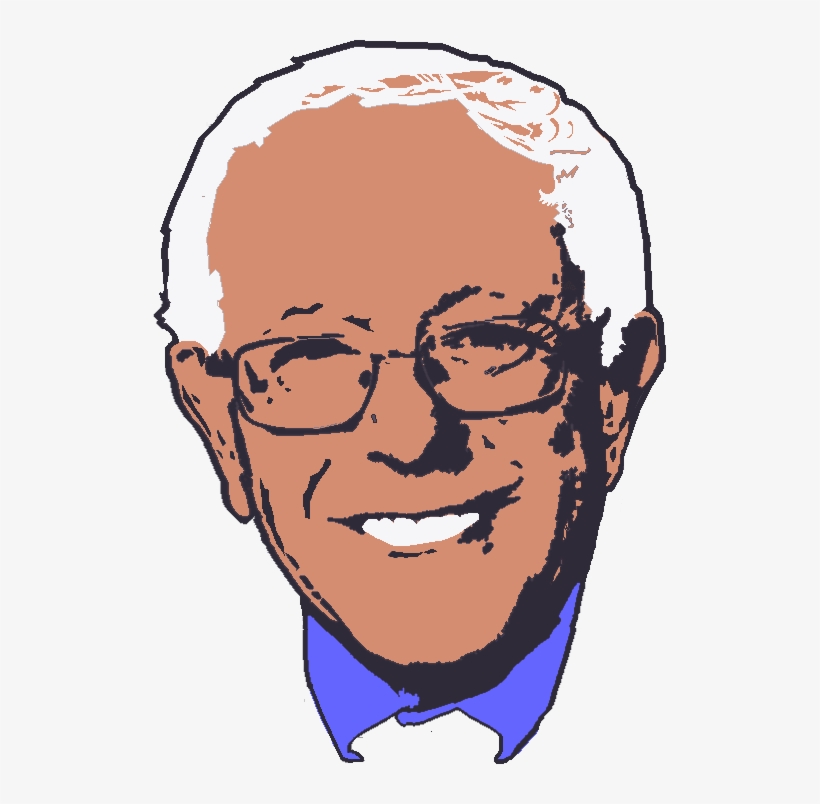 Bernie's Face Clip Art - Bernie Sanders Face Clipart, transparent png #6181467